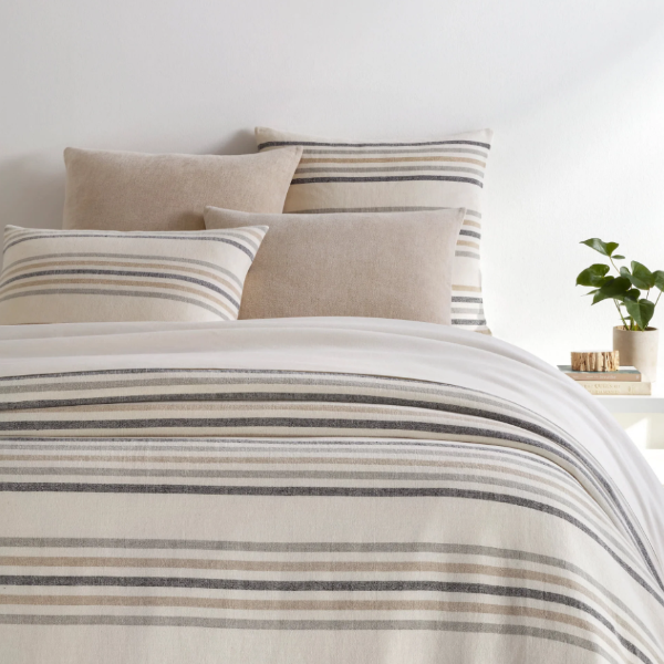 Summit Striped Linen Bedding Collection