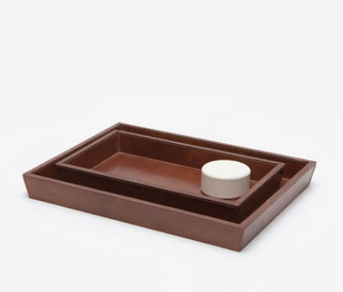 Stitched Leather Bath Collection