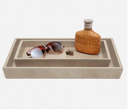 Stitched Leather Bath Collection