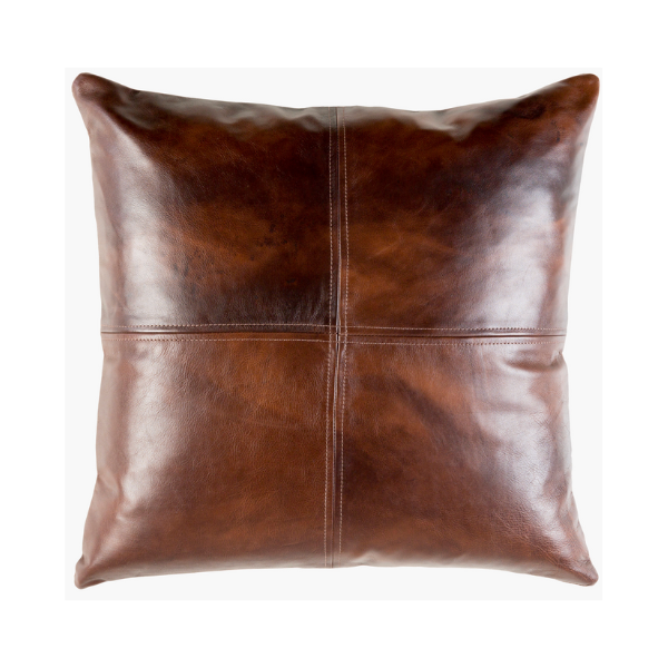Cross Stitched Leather Pillows