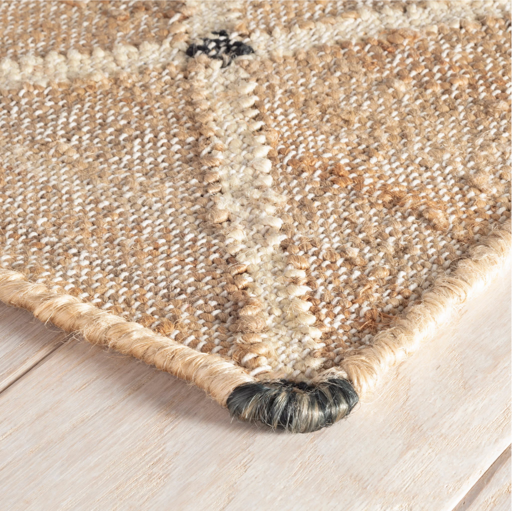 Lattice Woven Jute Rug