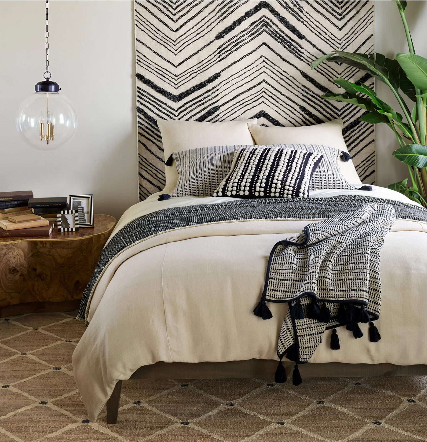 Lattice Woven Jute Rug