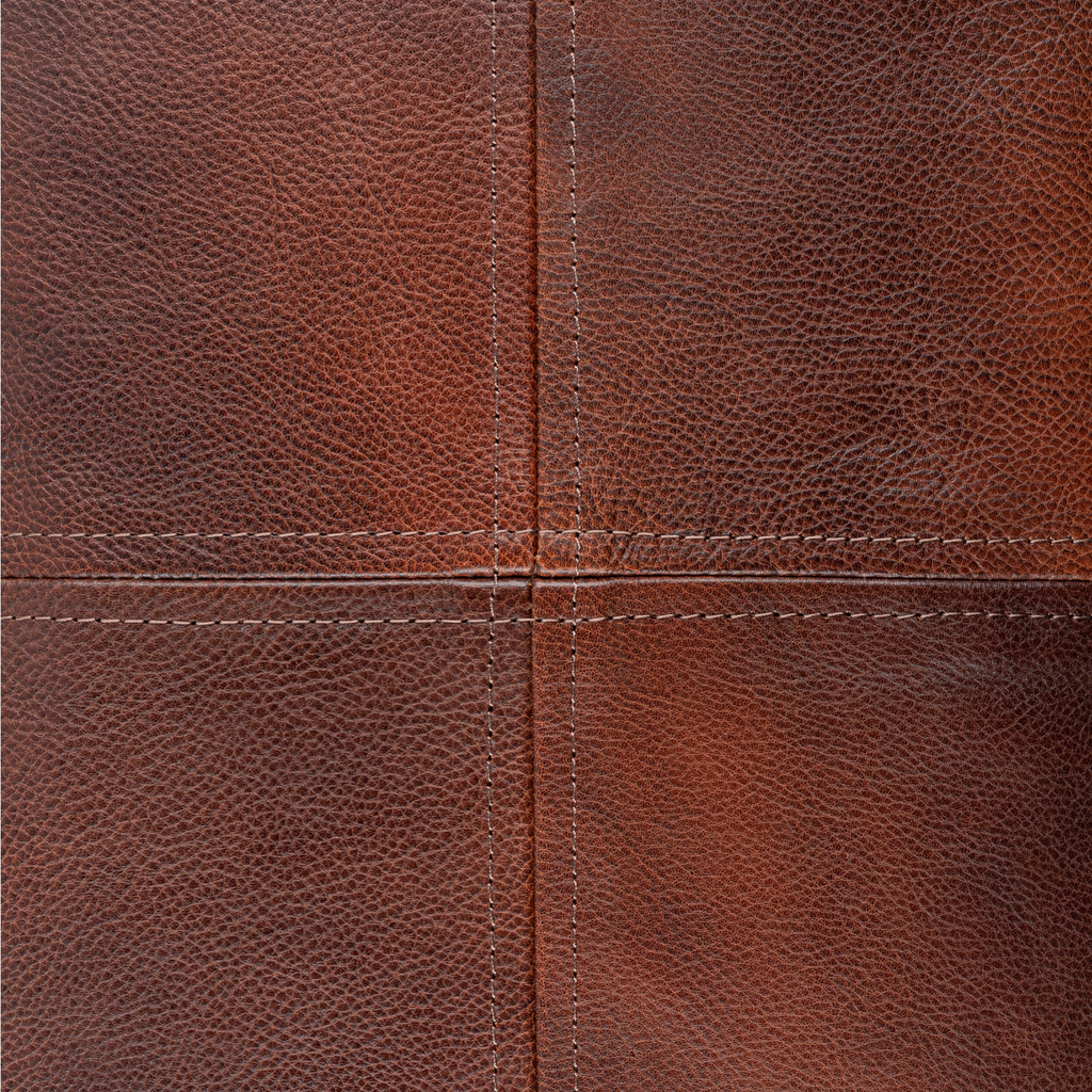 Cross Stitched Leather Pillows