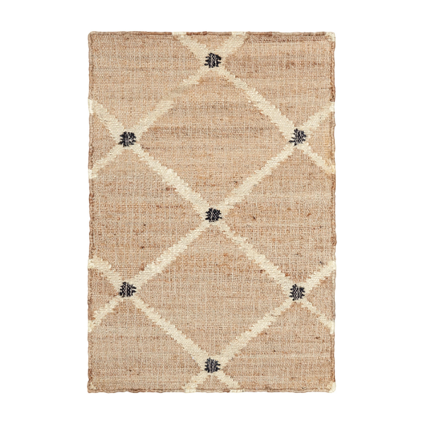 Lattice Woven Jute Rug