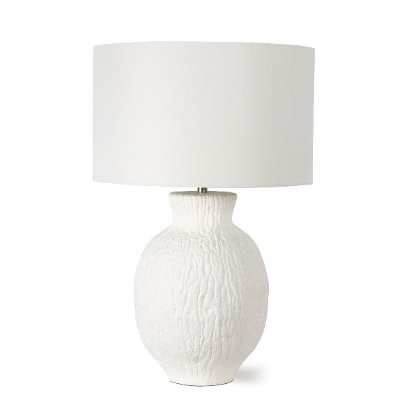 White Bark Table Lamp