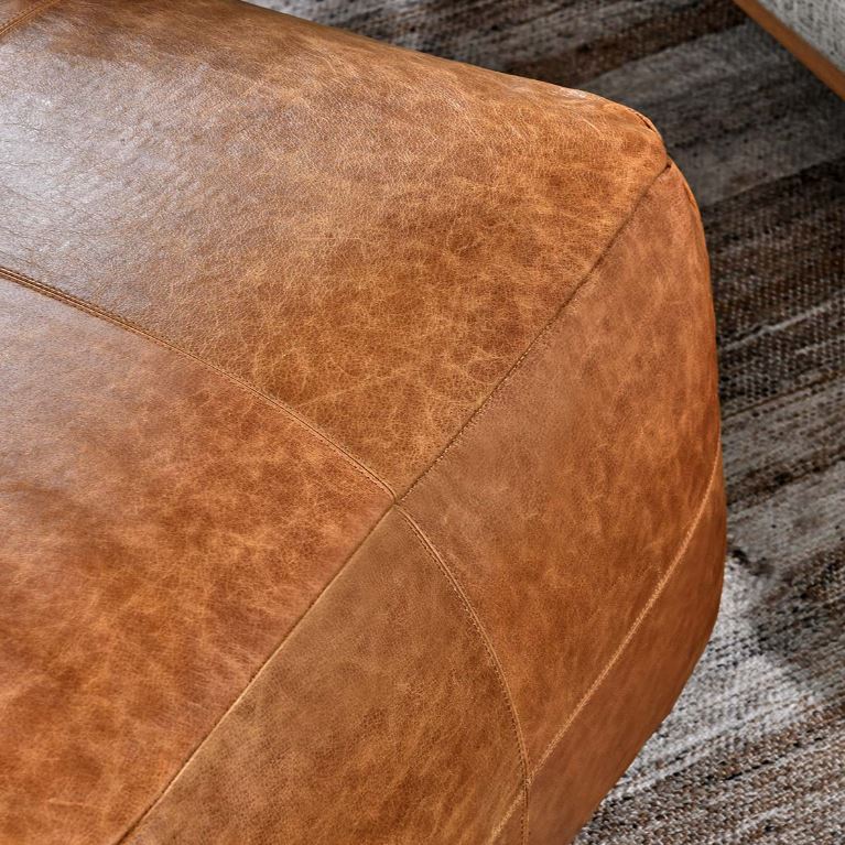 Leather Poufs