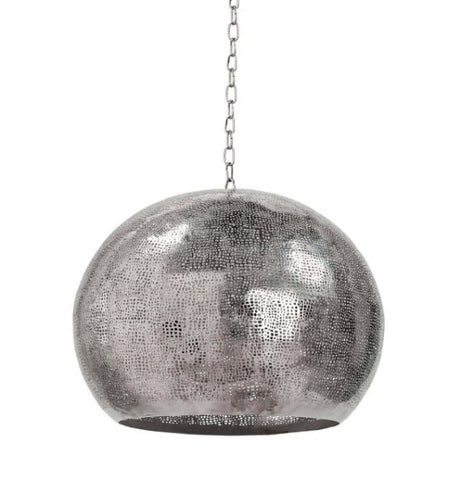 Pierced Metal Sphere Pendant