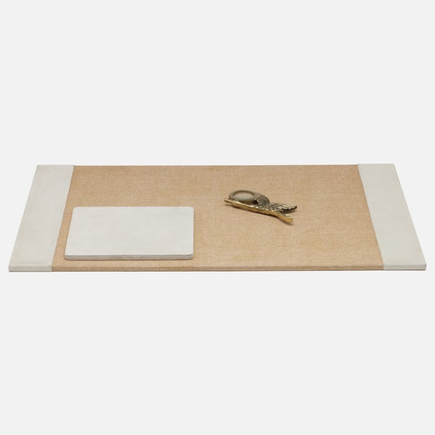 Suede Leather Desk Blotter Sets