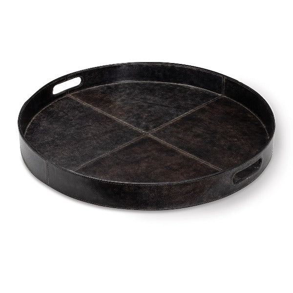 Round Leather Trays