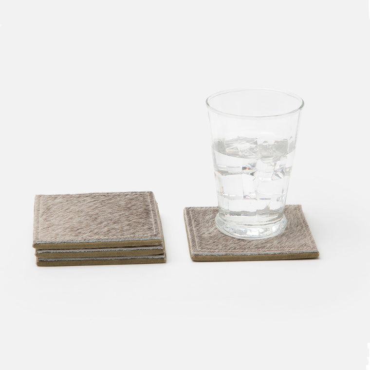 Hair on Hide Coasters - Set of 4