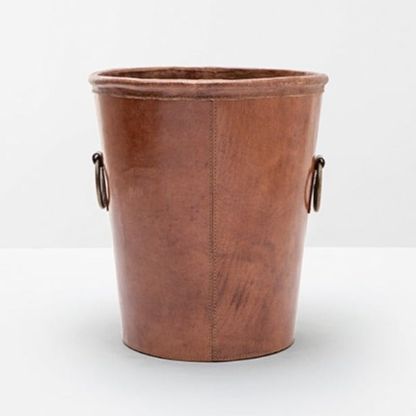 Leather Wastebasket