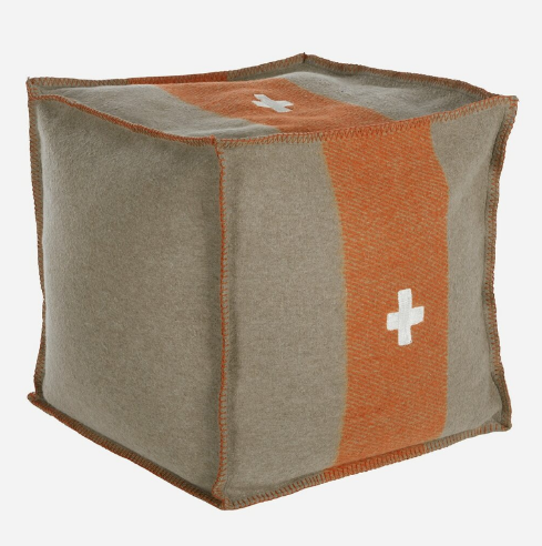 Swiss Cross Poufs