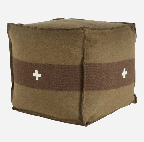 Swiss Cross Poufs