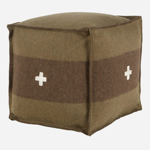 Swiss Cross Poufs