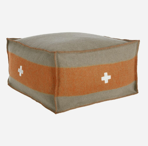 Swiss Cross Poufs