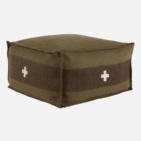 Swiss Cross Poufs