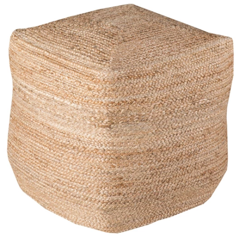 Woven Jute Pouf