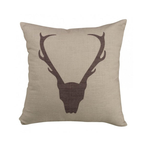 Antler Printed Pillow