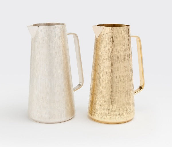 Hammered Metal Pitchers