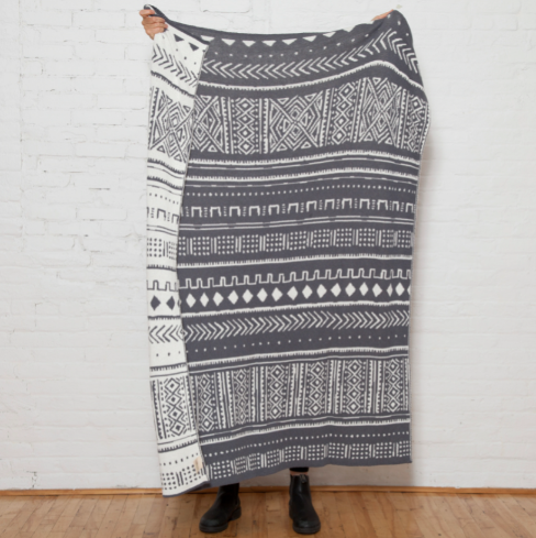 Reversible Mudcloth Throw