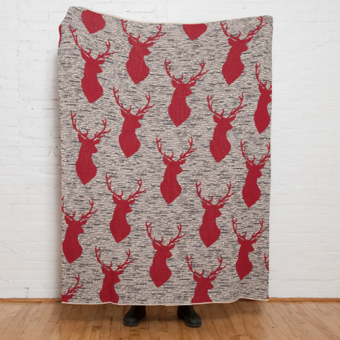 Stag Silhouette Throw