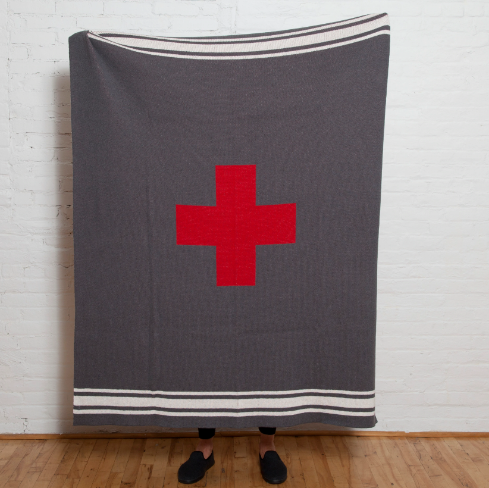 Striped Swiss Cross Throws